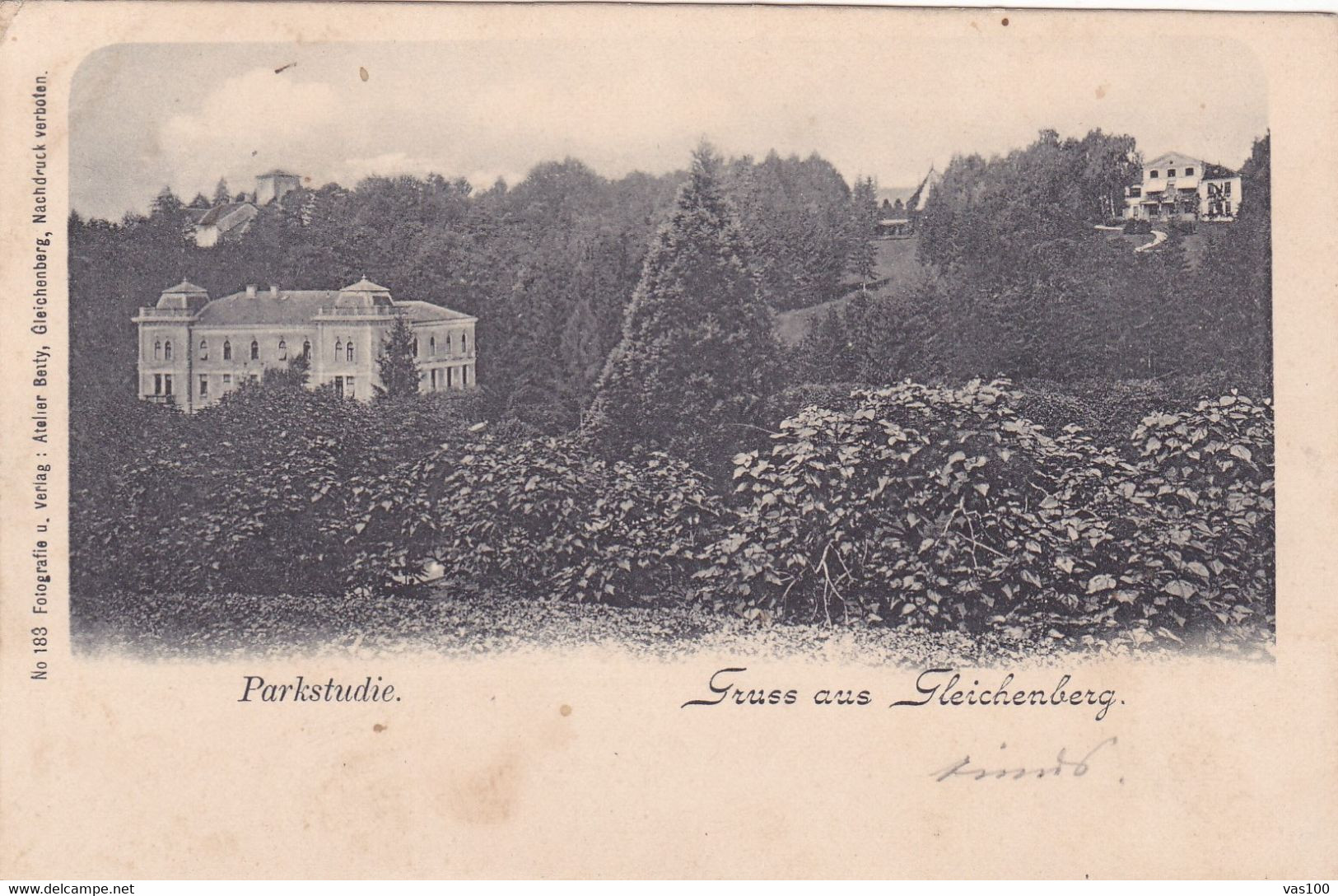Gruss Aus GLEICHENBERG - PARKSTUDIE - 1900 , AUSTRIA - Bad Gleichenberg