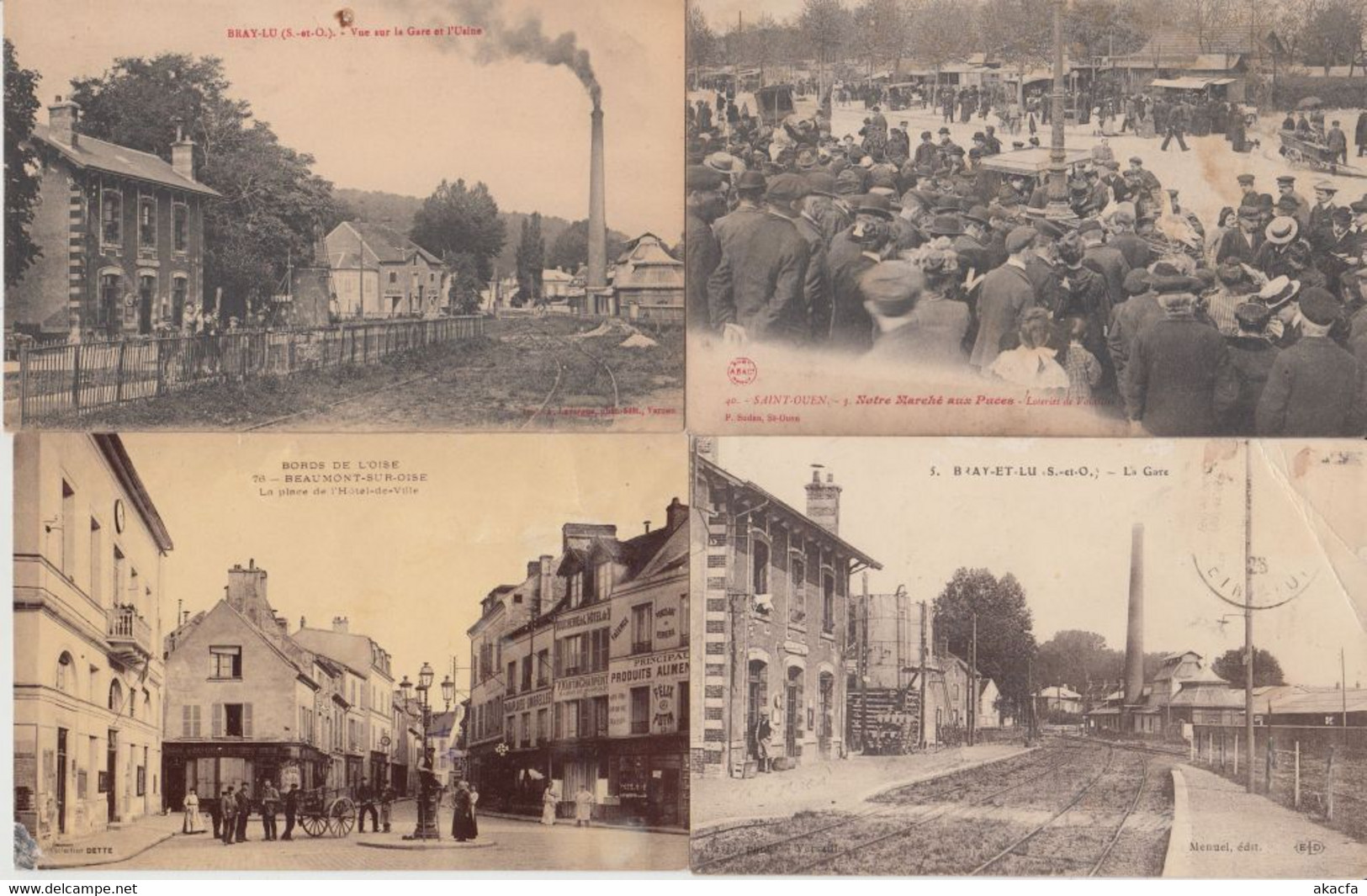 ILE DE FRANCE( DEP 93+94) 24 BETTER Vintage Postcards All POOR CONDITION (L5800) - Ile-de-France