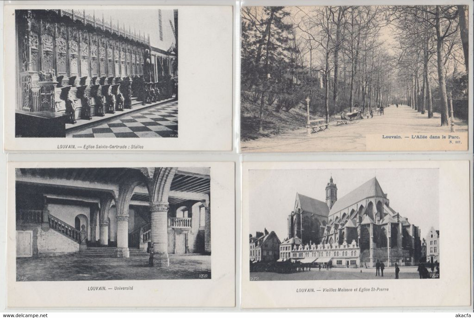 LOUVAIN LEUVEN BELGIUM 36 Vintage Postcards Mostly Pre-1920 (L5914) - Verzamelingen & Kavels