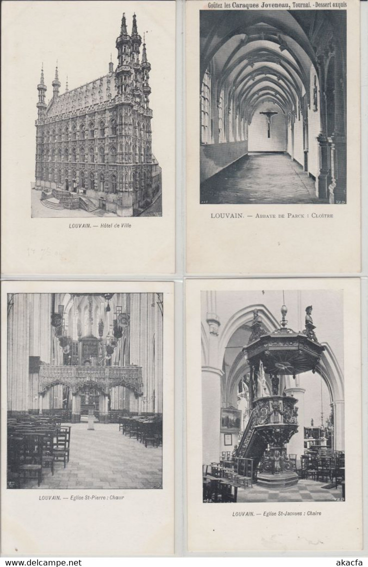 LOUVAIN LEUVEN BELGIUM 36 Vintage Postcards Mostly Pre-1920 (L5914) - Colecciones Y Lotes