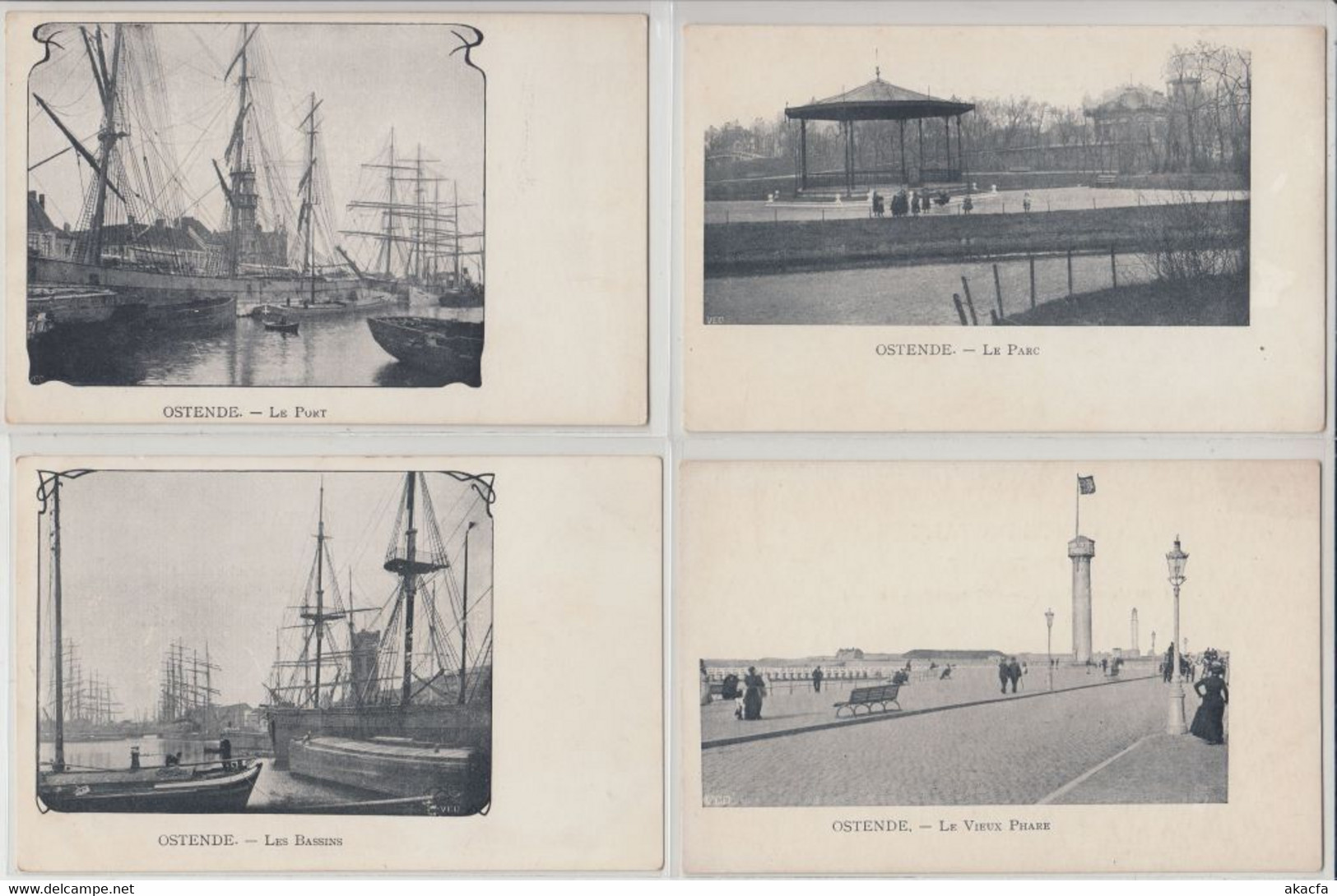 OSTENDE BELGIUM 32 Vintage Postcards Mostly Pre-1920 (L5913) - Collections & Lots