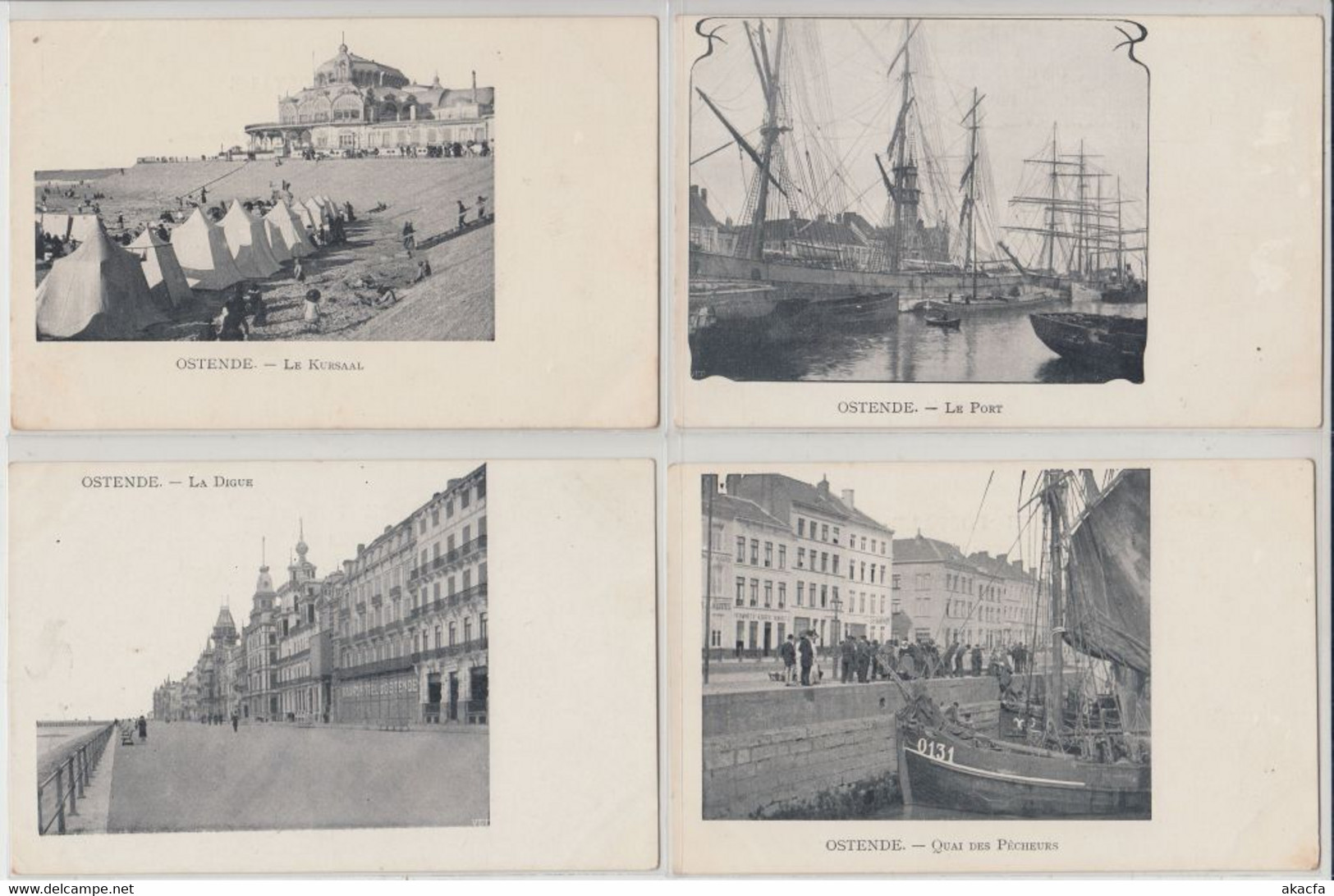 OSTENDE BELGIUM 32 Vintage Postcards Mostly Pre-1920 (L5913) - Collections & Lots