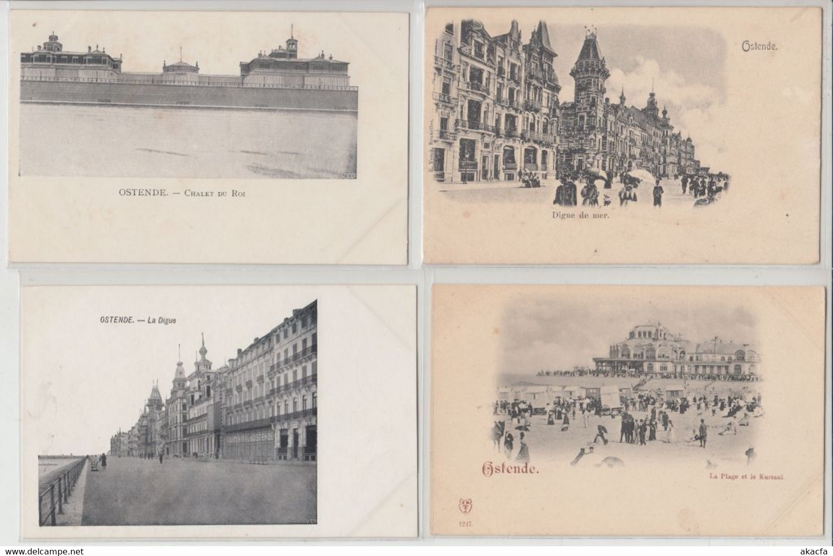 OSTENDE BELGIUM 32 Vintage Postcards Mostly Pre-1920 (L5913) - Collections & Lots