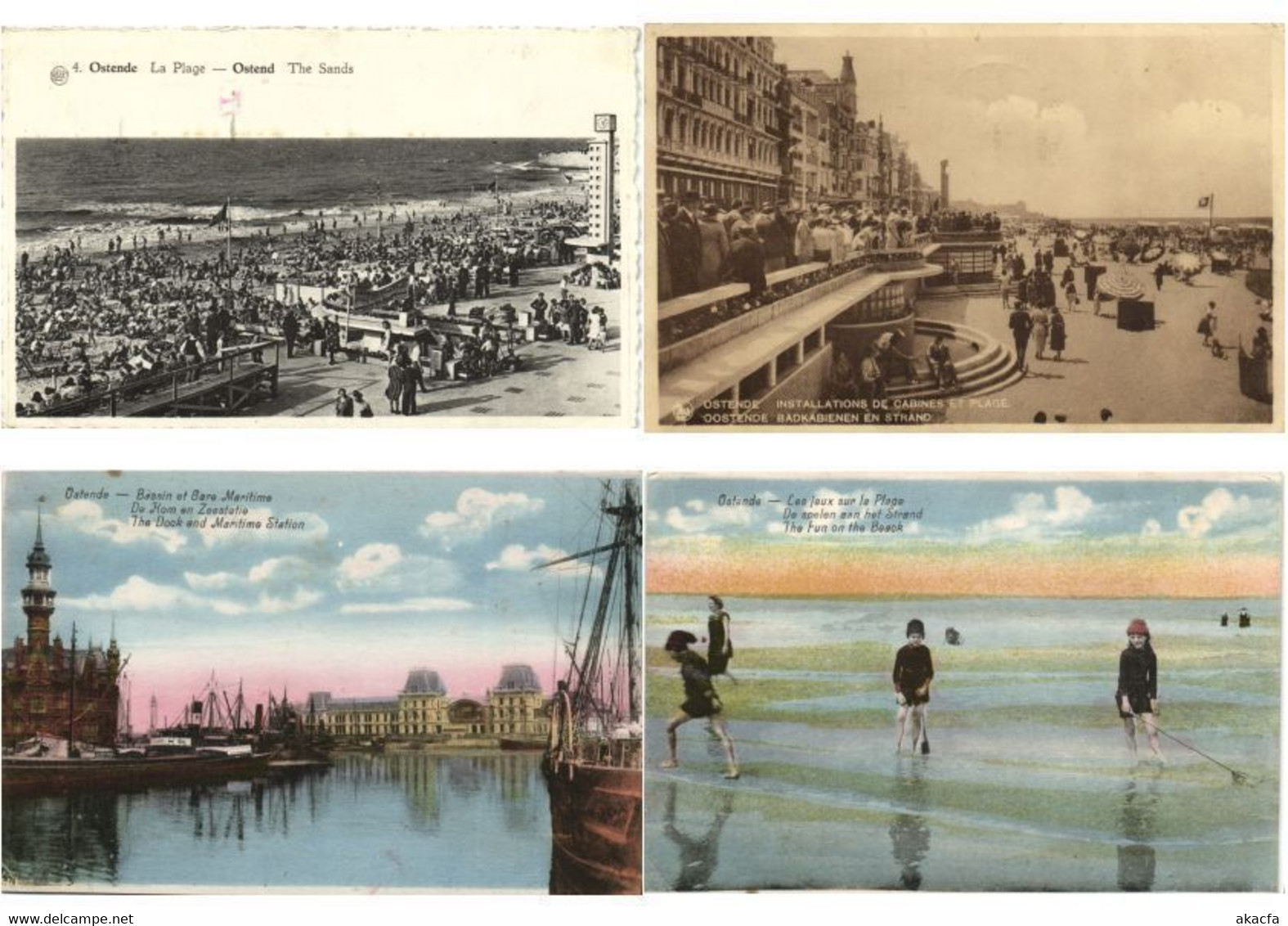 OOSTENDE OSTENDE BELGIUM 150 Vintage Postcards Mostly Pre-1940 (L3538) - Collezioni E Lotti