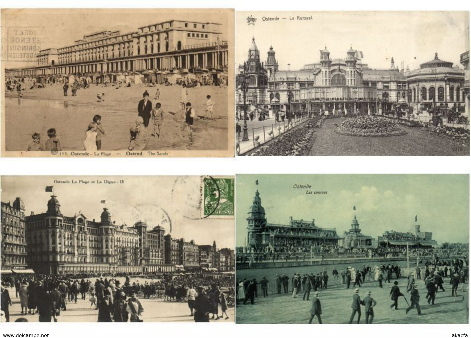 OOSTENDE OSTENDE BELGIUM 150 Vintage Postcards Mostly Pre-1940 (L3538) - Collections & Lots