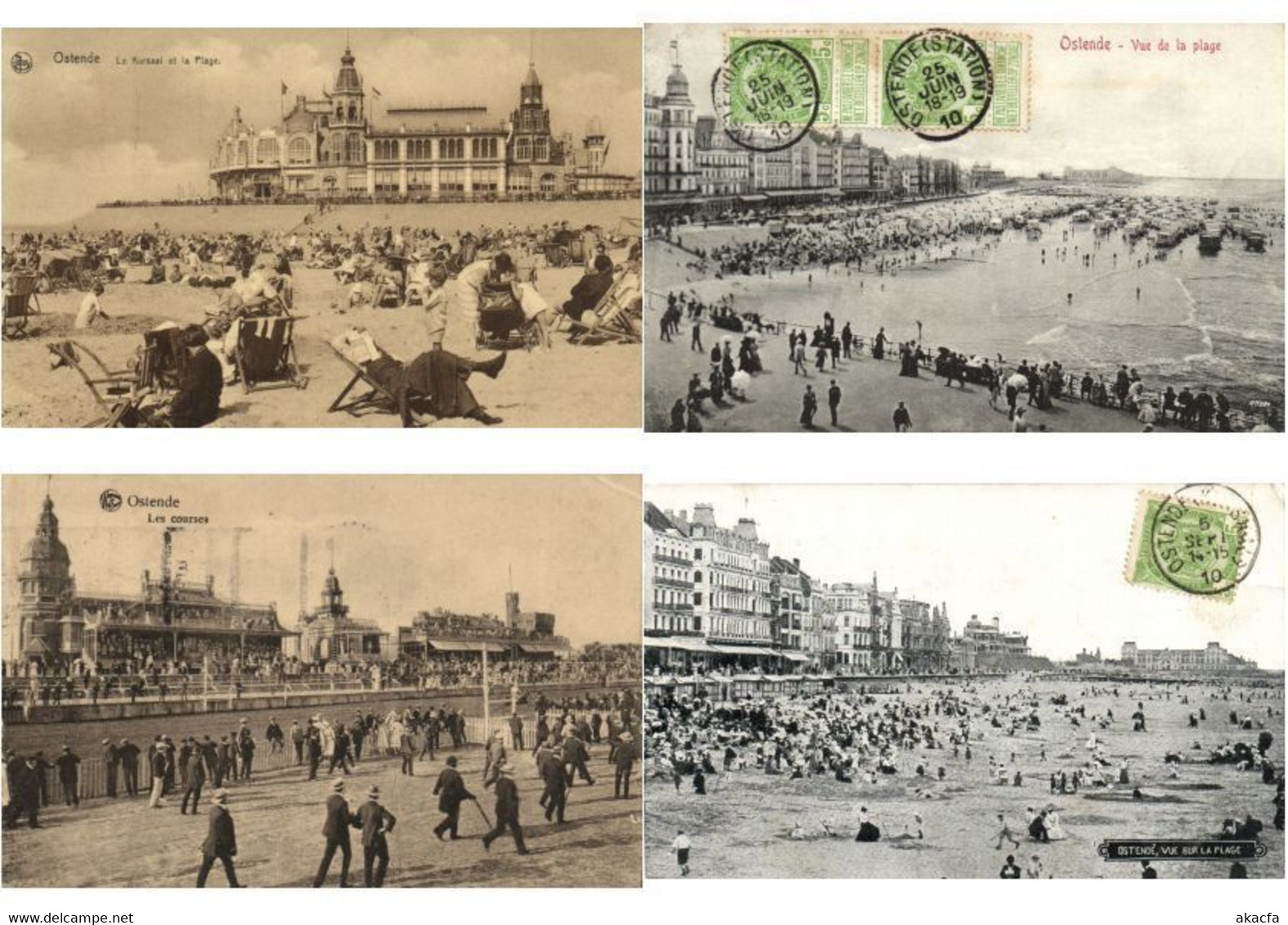 OOSTENDE OSTENDE BELGIUM 150 Vintage Postcards Mostly Pre-1940 (L3538) - Sammlungen & Sammellose