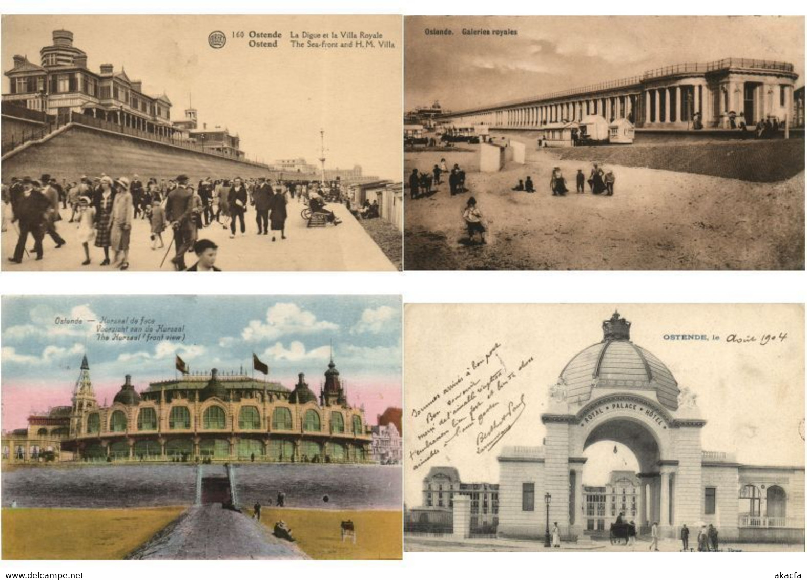 OOSTENDE OSTENDE BELGIUM 150 Vintage Postcards Mostly pre-1940 (L3538)