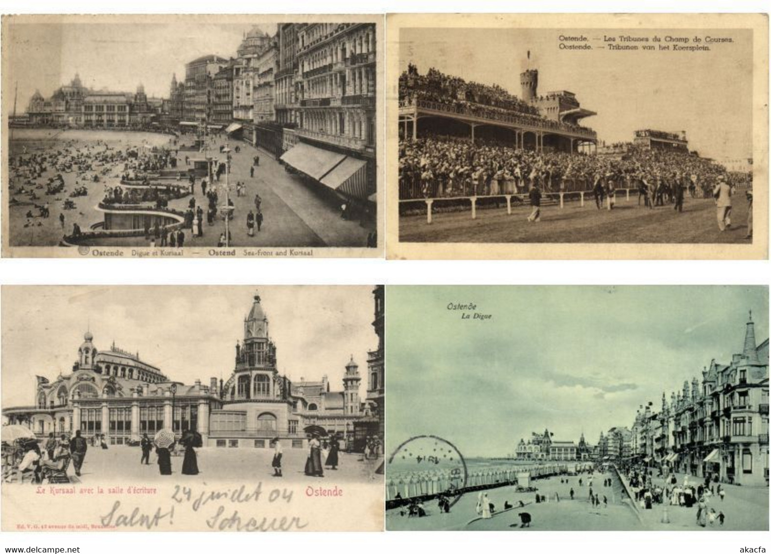 OOSTENDE OSTENDE BELGIUM 150 Vintage Postcards Mostly pre-1940 (L3538)