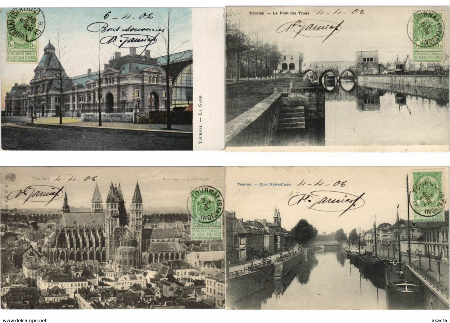 BELGIUM TOURNAI 81 Vintage Postcards Pre-1940 (L5133)