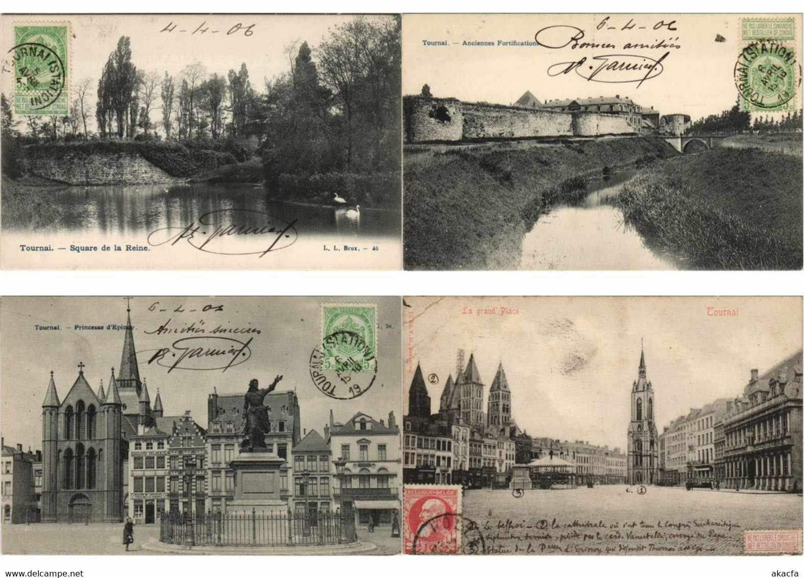 BELGIUM TOURNAI 81 Vintage Postcards Pre-1940 (L5133)