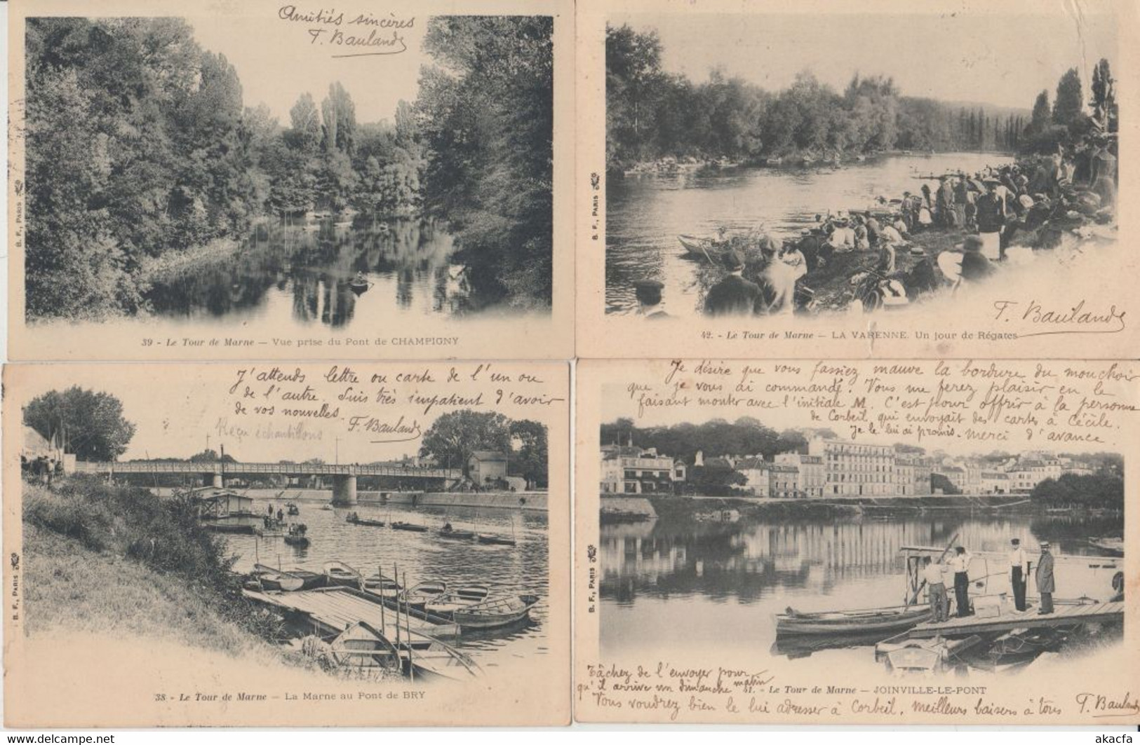 LE TOUR DE MARNE FRANCE 46 Vintage Postcards pre- 1940 (L5523)