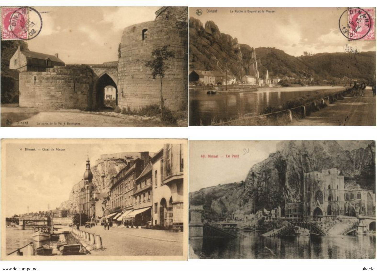 DINANT BELGIUM 67 Vintage Postcards Mostly Pre-1940 (L3536) - Collections & Lots