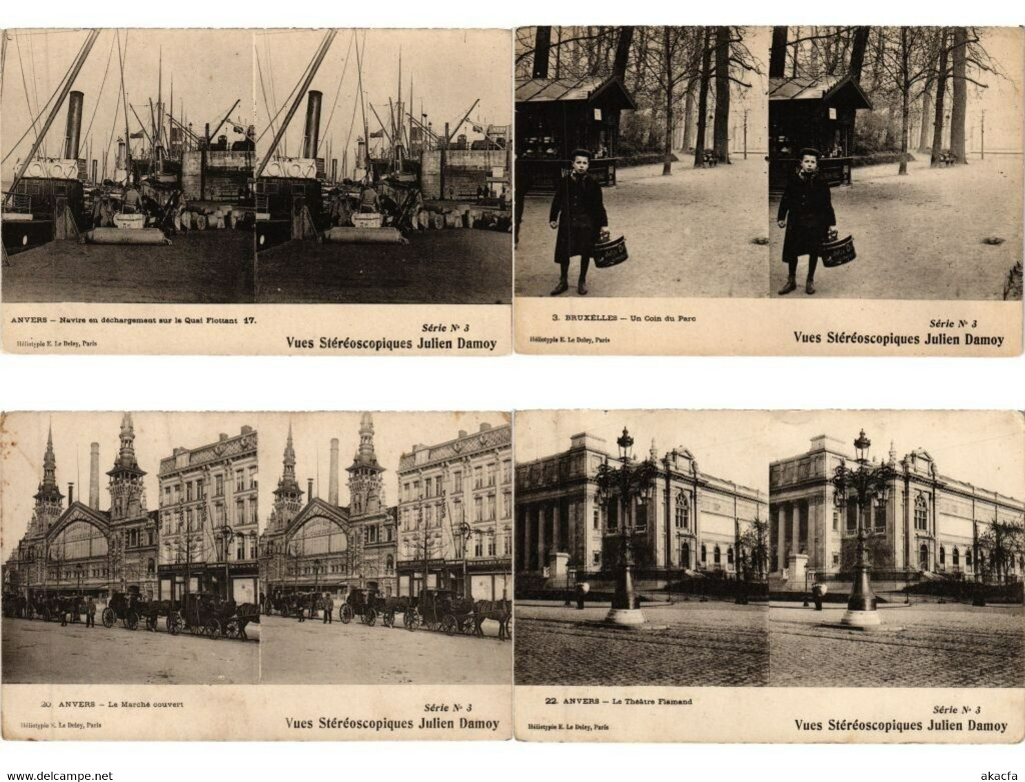BELGIUM 33 Vintage STEREO Postcards Pre-1940 (L5562) - Verzamelingen & Kavels