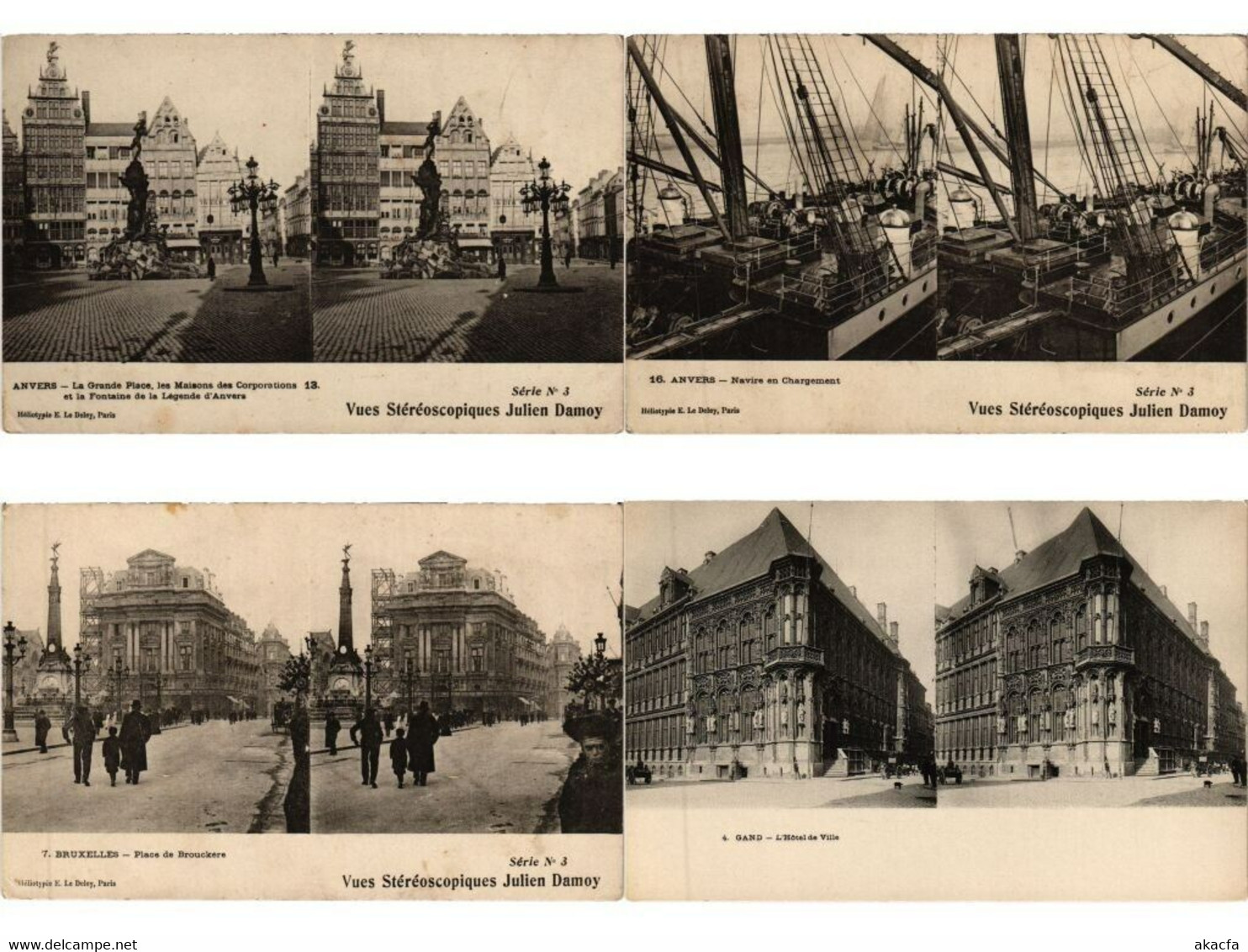 BELGIUM 33 Vintage STEREO Postcards Pre-1940 (L5562) - Collections & Lots