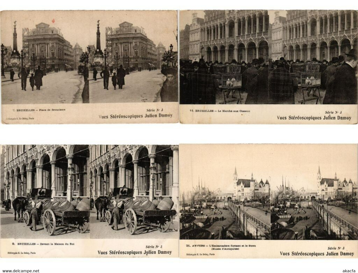 BELGIUM 33 Vintage STEREO Postcards Pre-1940 (L5562) - Sammlungen & Sammellose