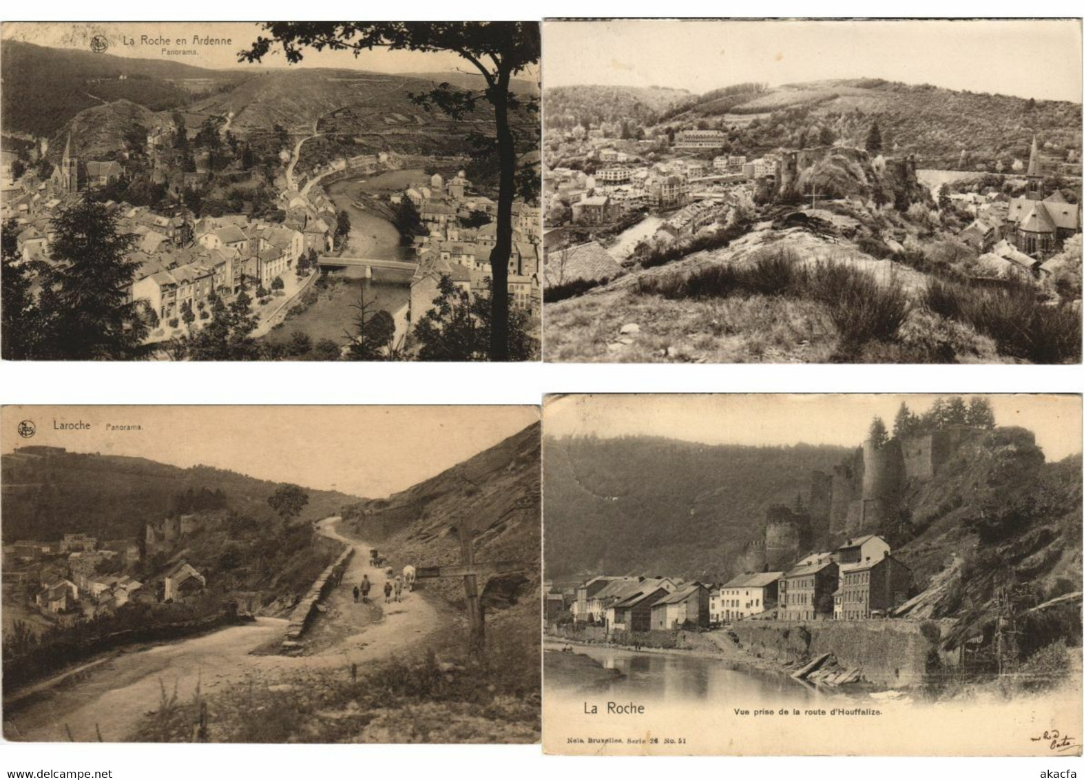BELGIUM LAROCHE 65 Vintage Postcards Pre-1950 (L5134) - Collections & Lots