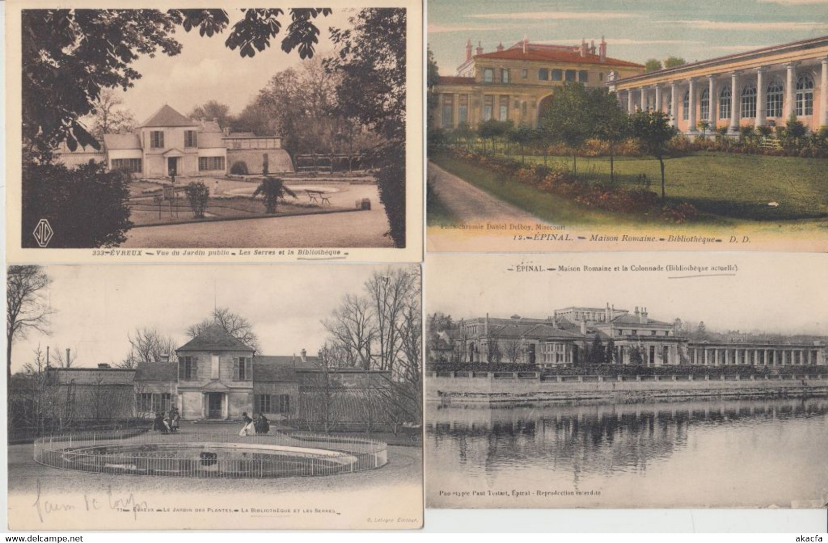 LIBRARIES BIBLIOTHEQUES FRANCE 44 Vintage Postcards Mostly Pre-1940 (L5656) - Bibliotheken