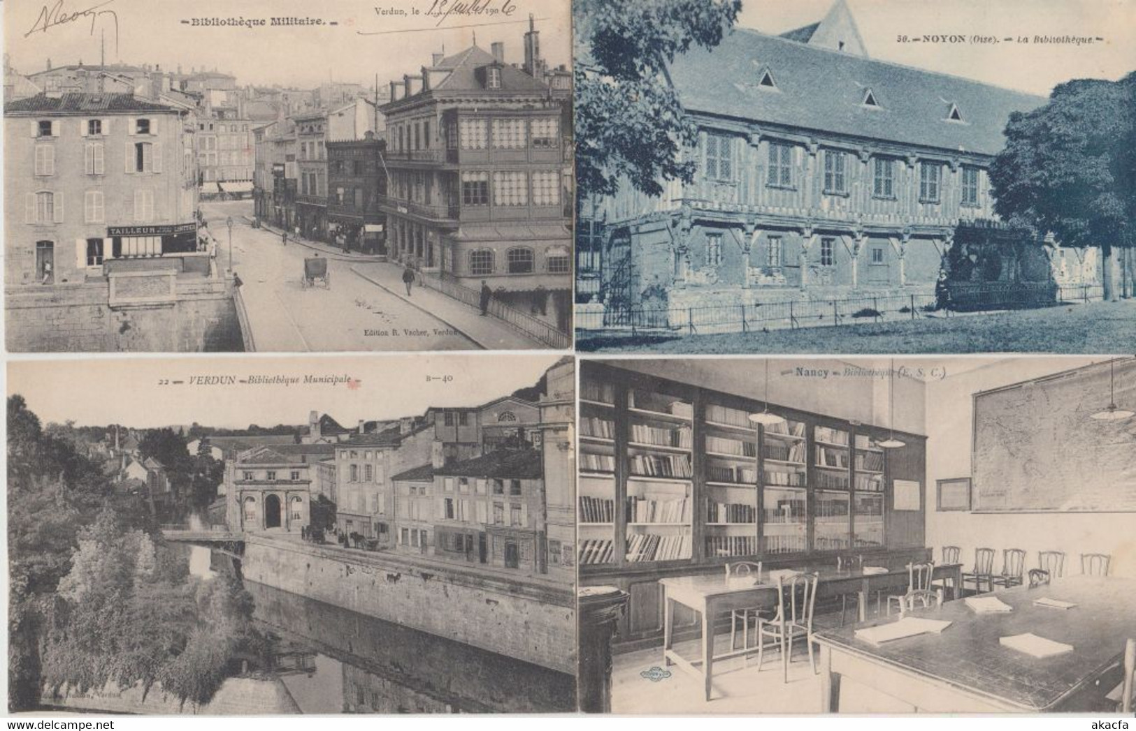 LIBRARIES BIBLIOTHEQUES FRANCE 44 Vintage Postcards Mostly Pre-1940 (L5656) - Libraries