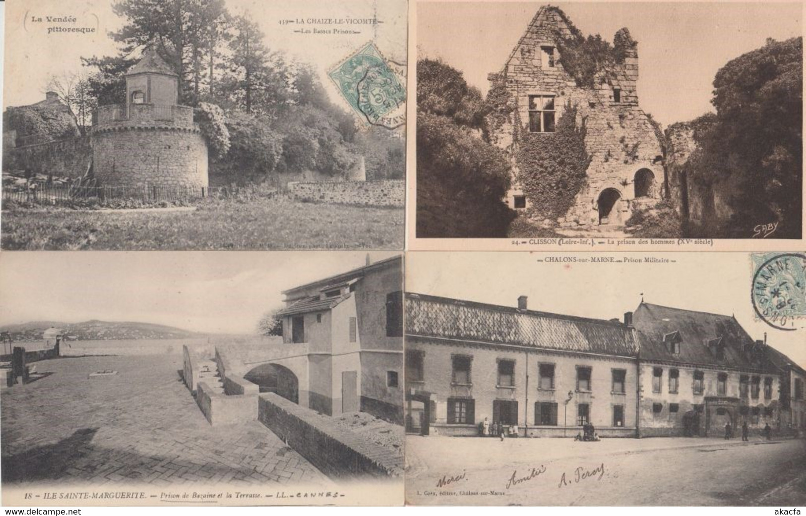 PRISONS FRANCE 62 Vintage Postcards pre-1940 (L2856)