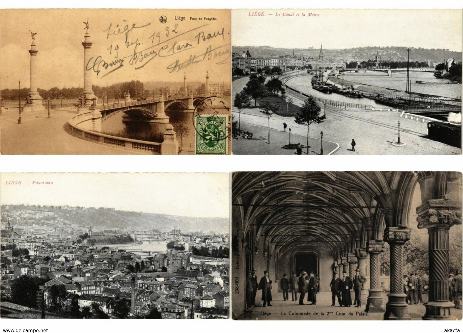 LIEGE BELGIUM 200 Vintage Postcards Pre-1940 (L2832)