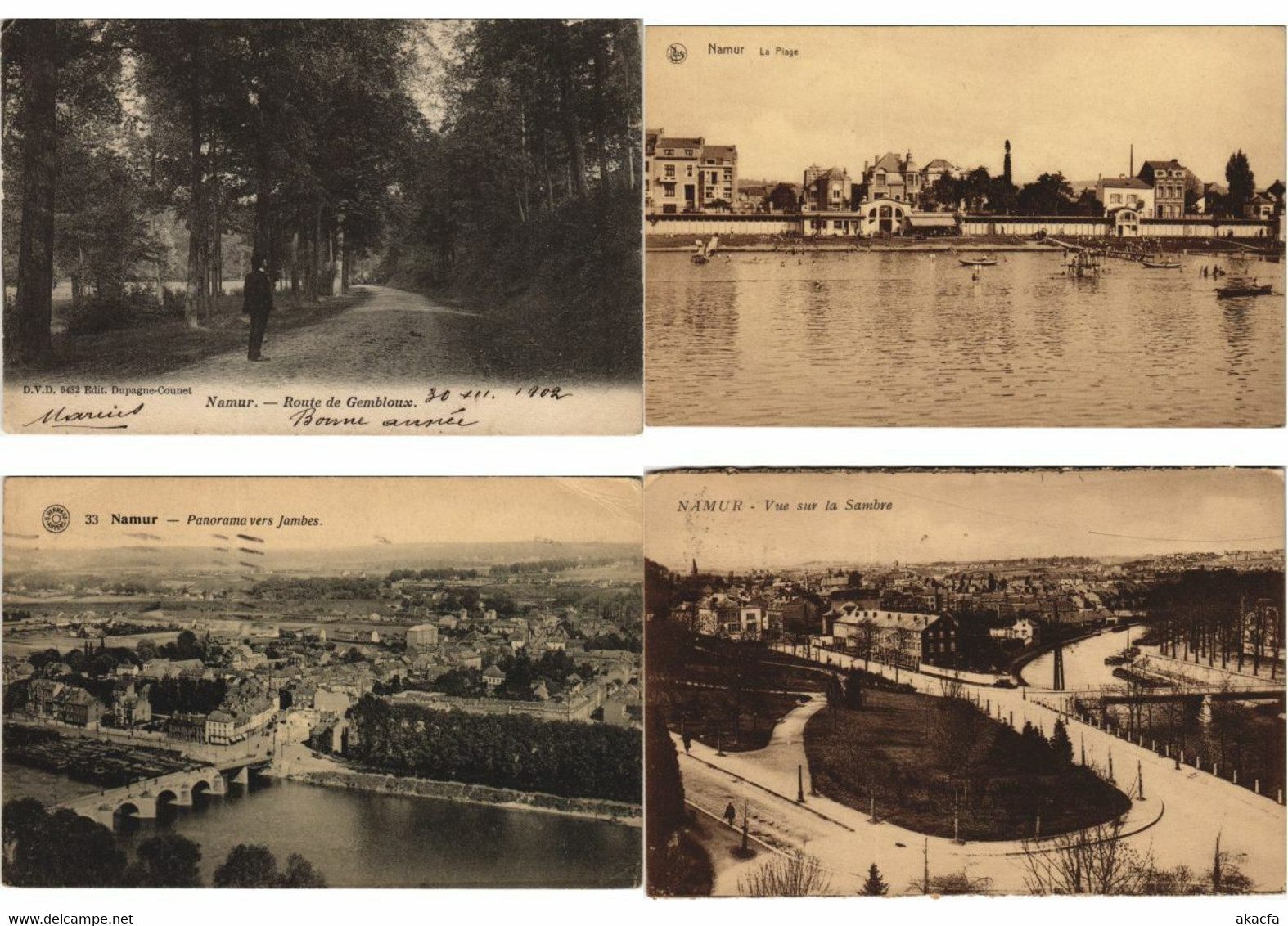 BELGIUM NAMUR 160 Vintage Postcards Pre-1940 (L5132)