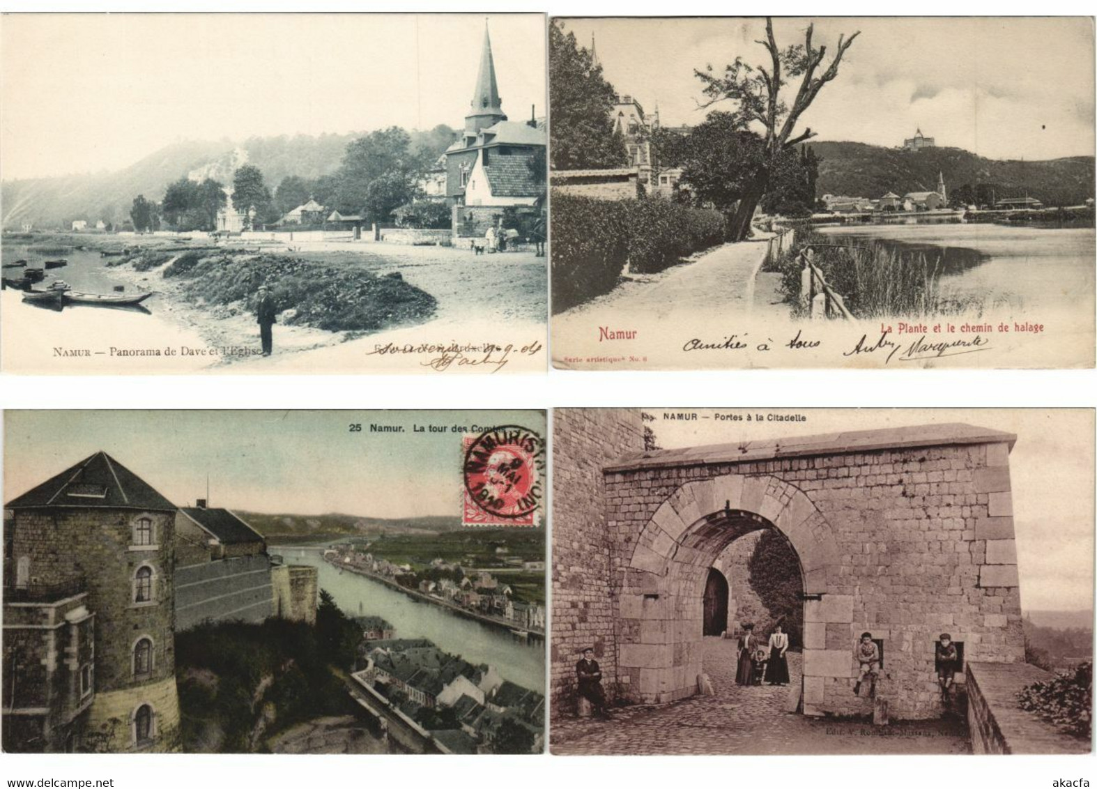 BELGIUM NAMUR 160 Vintage Postcards Pre-1940 (L5132)