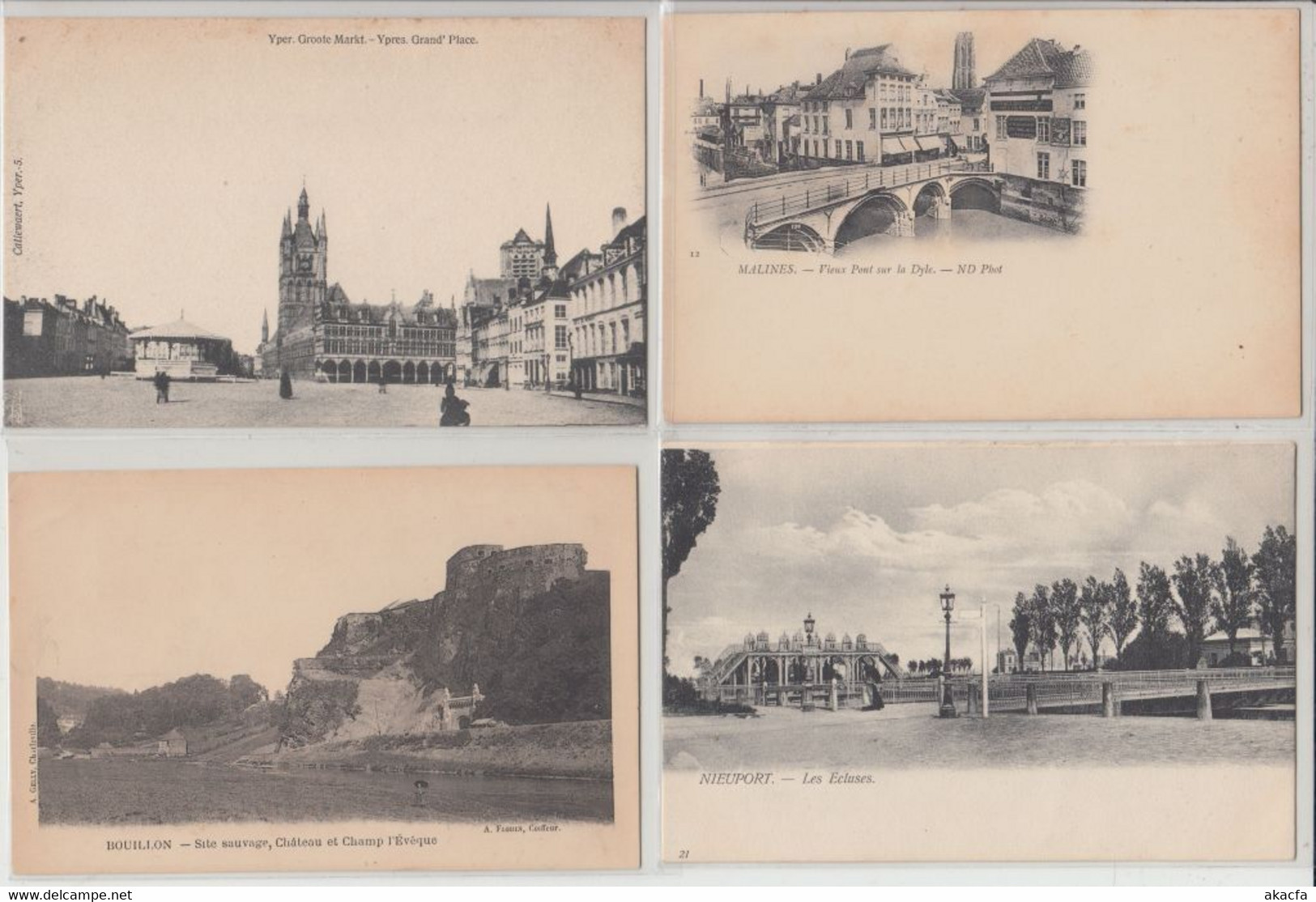 BELGIUM BELGIQUE 172 Vintage Postcards Mostly Pre-1920 (L5912) - Verzamelingen & Kavels