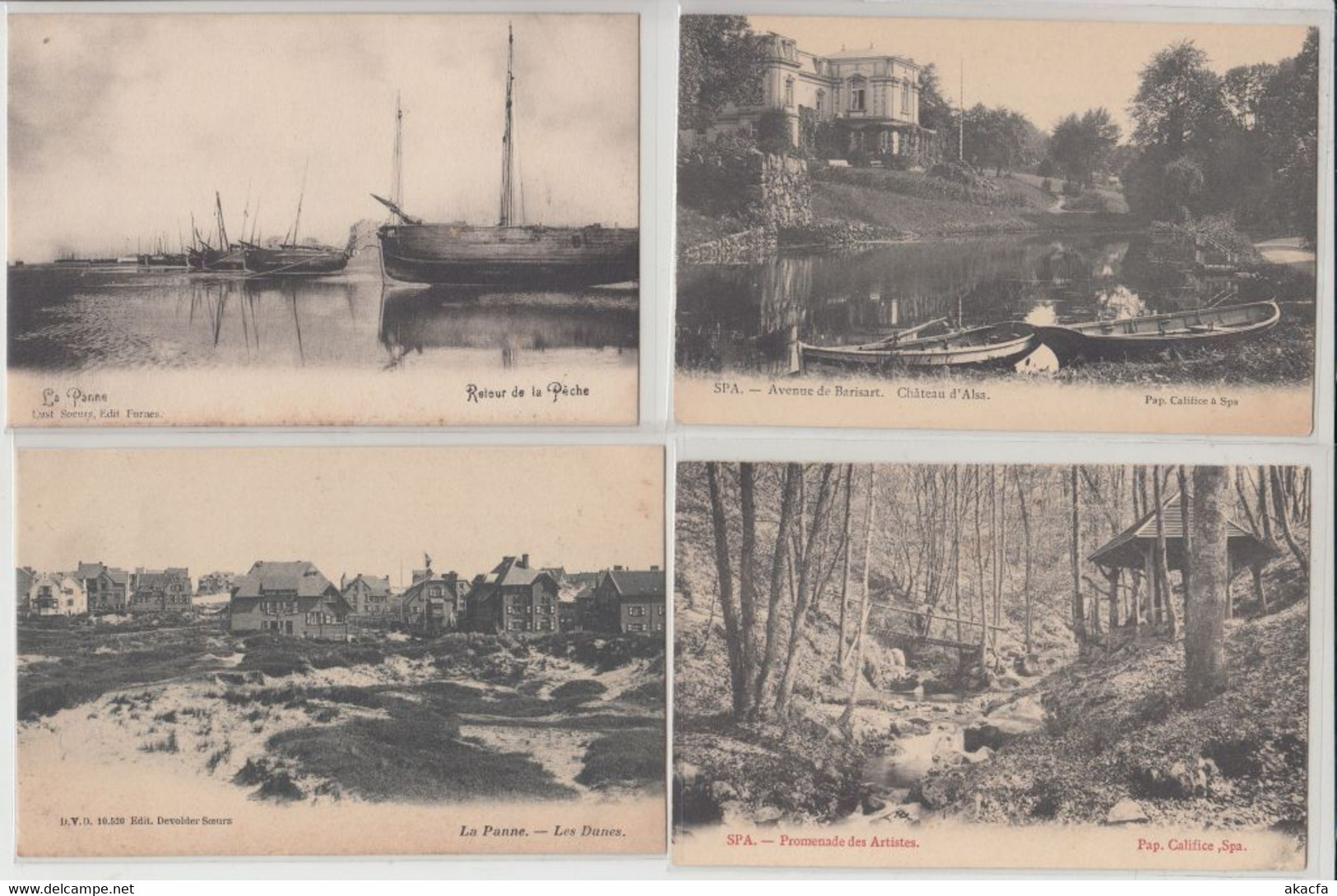 BELGIUM BELGIQUE 172 Vintage Postcards Mostly pre-1920 (L5912)