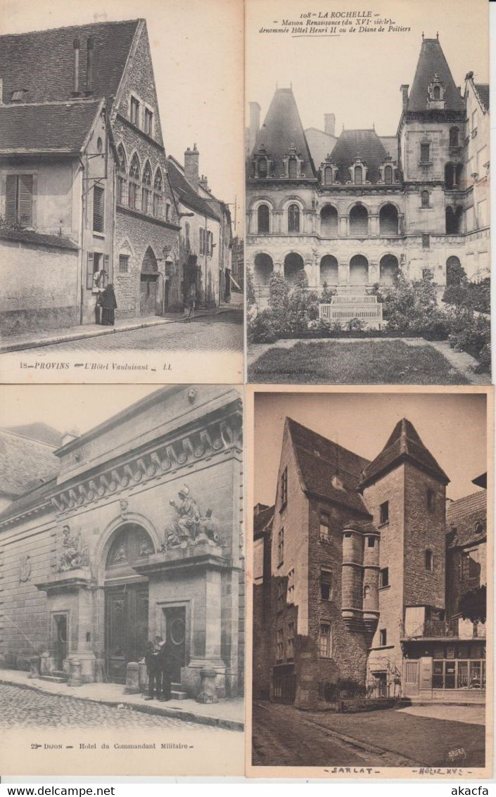 CASTLE HOTELS FRANCE 400 Vintage Postcards Pre-1940 (L2742) - Châteaux