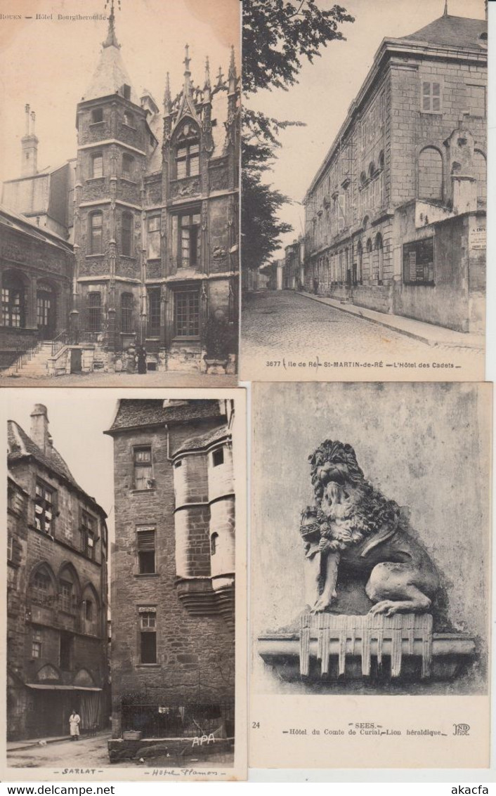 CASTLE HOTELS FRANCE 400 Vintage Postcards pre-1940 (L2742)