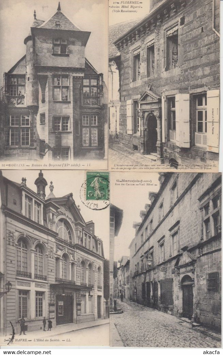 CASTLE HOTELS FRANCE 400 Vintage Postcards pre-1940 (L2742)