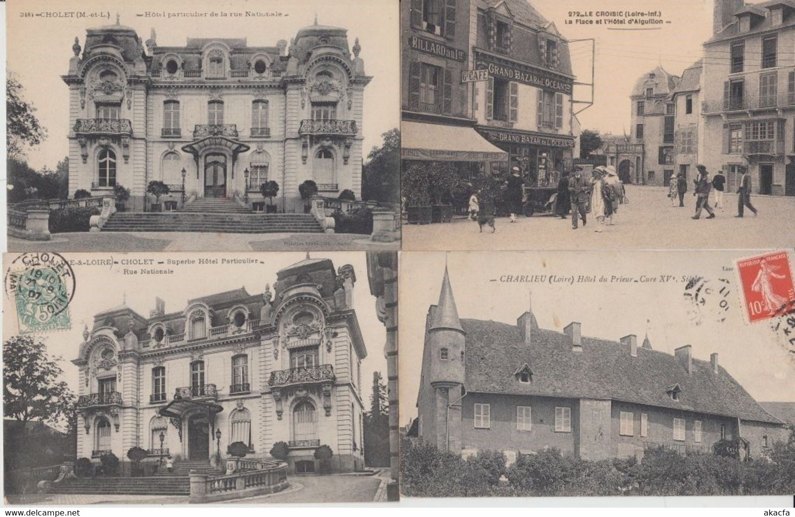 CASTLE HOTELS FRANCE 400 Vintage Postcards pre-1940 (L2742)