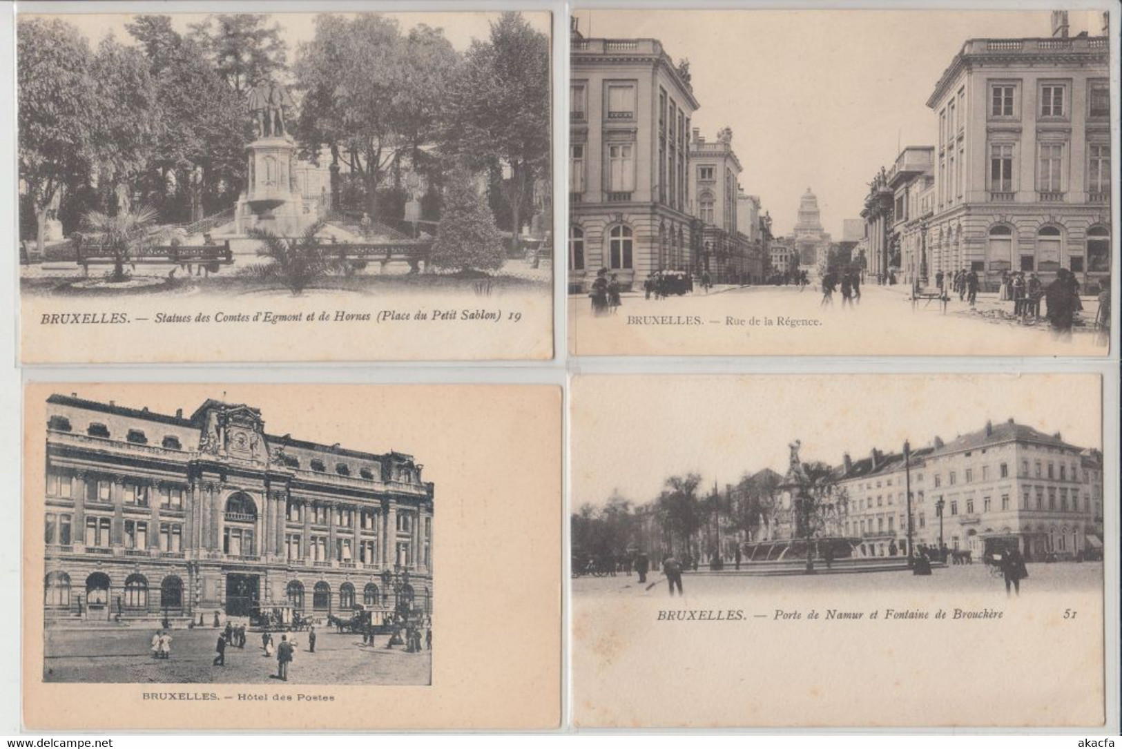 BRUSSELS BRUXELLES BELGIUM 222 Vintage Postcards Mostly Pre-1920 (L5915) - Sammlungen & Sammellose