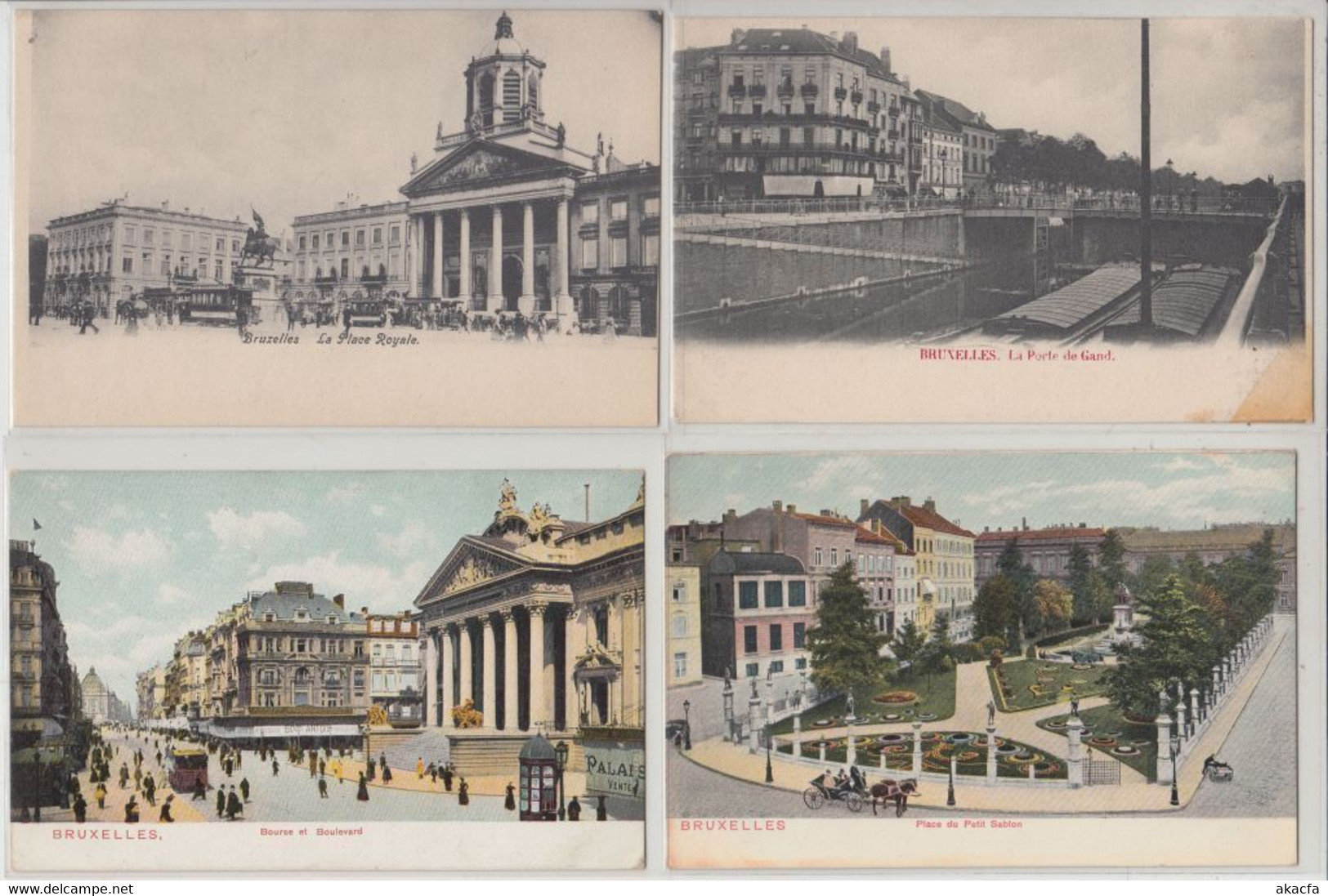 BRUSSELS BRUXELLES BELGIUM 222 Vintage Postcards Mostly pre-1920 (L5915)