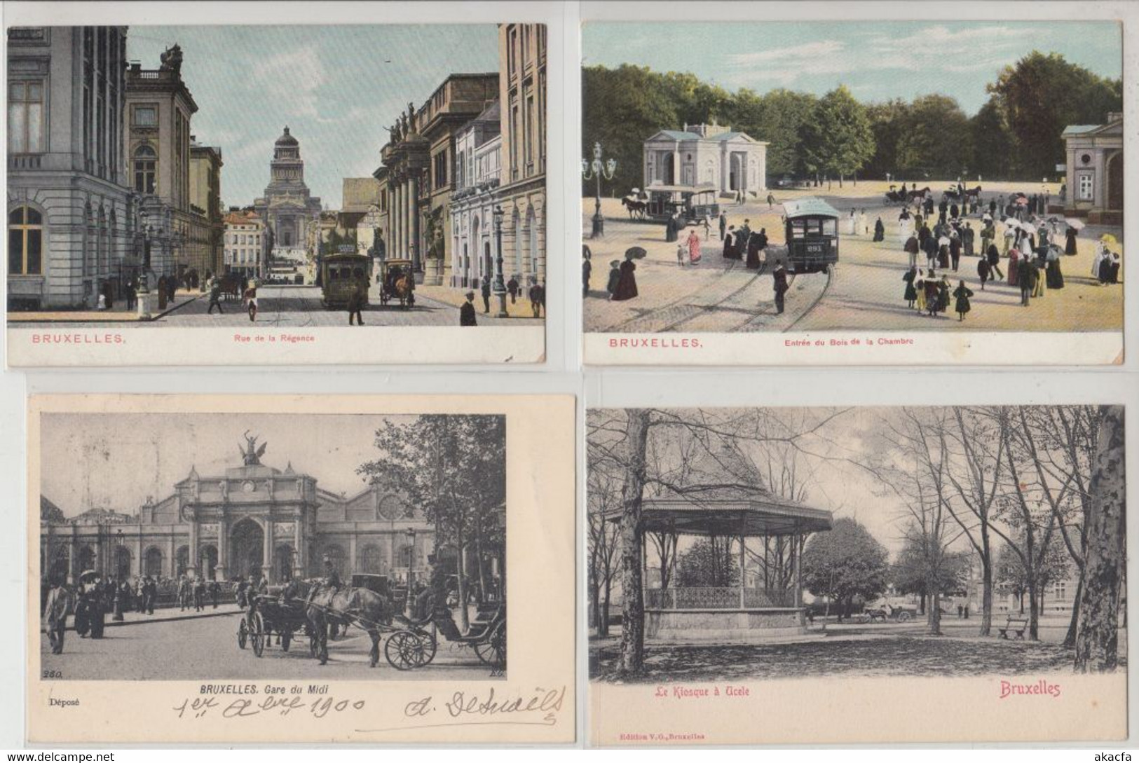 BRUSSELS BRUXELLES BELGIUM 222 Vintage Postcards Mostly pre-1920 (L5915)