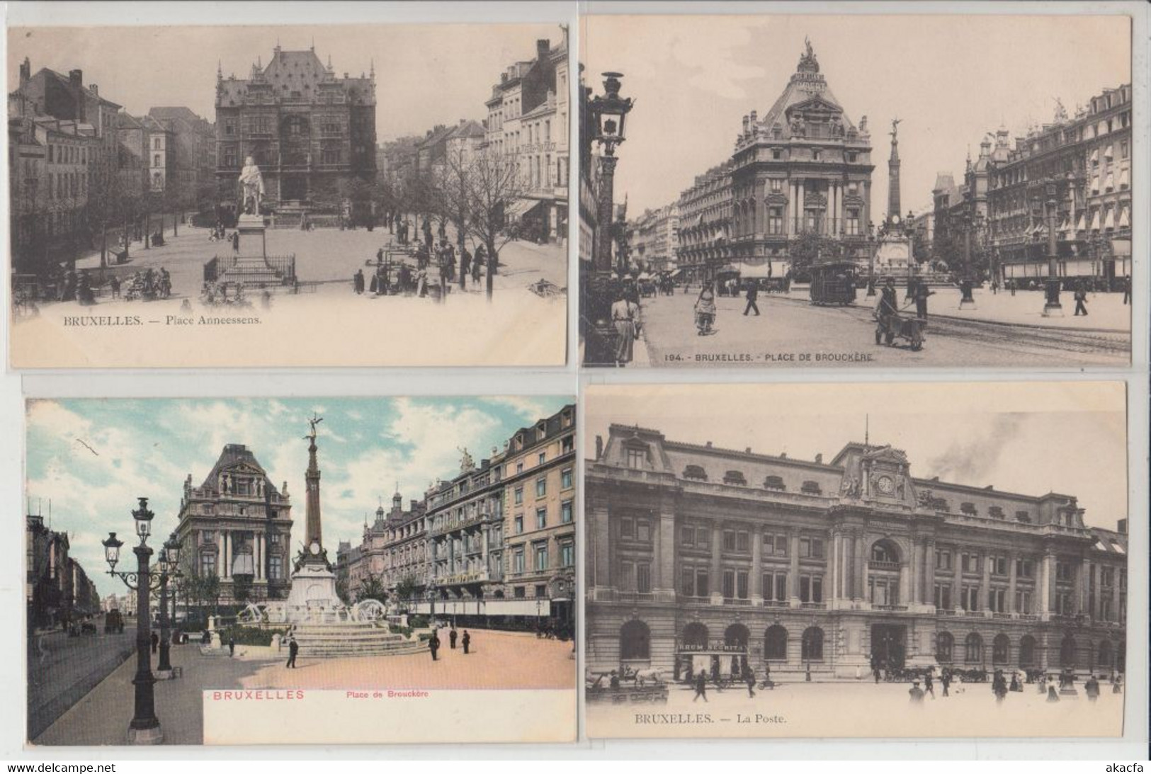 BRUSSELS BRUXELLES BELGIUM 222 Vintage Postcards Mostly pre-1920 (L5915)