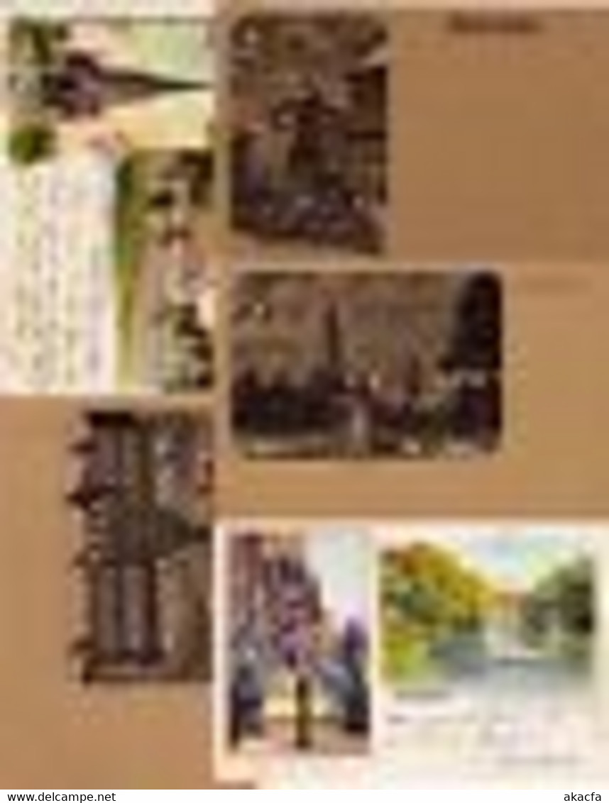 BELGIUM 77 Vintage Litho Postcards pre-1910 (L2914)