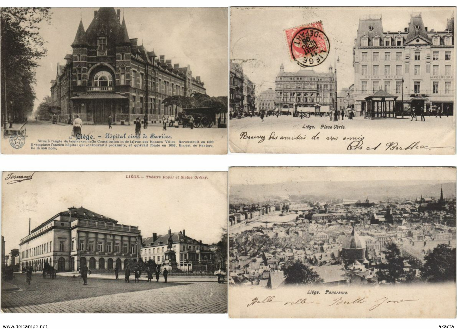 BELGIUM LIEGE LUIK 400 Vintage Postcards Pre-1940 (L5135)