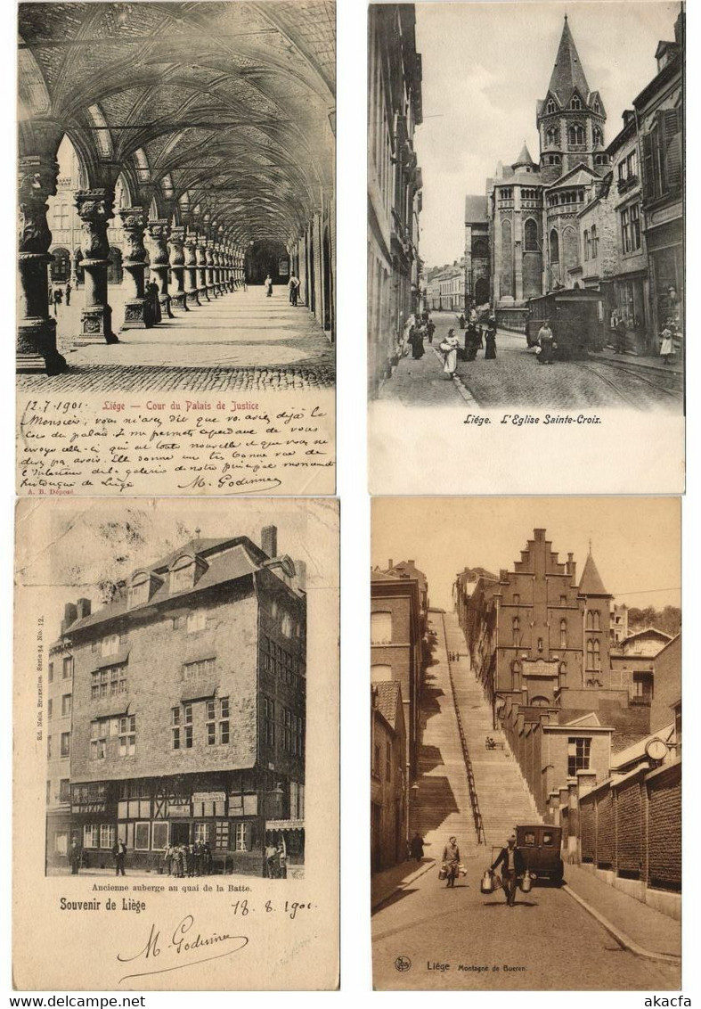 BELGIUM LIEGE LUIK 400 Vintage Postcards Pre-1940 (L5135)