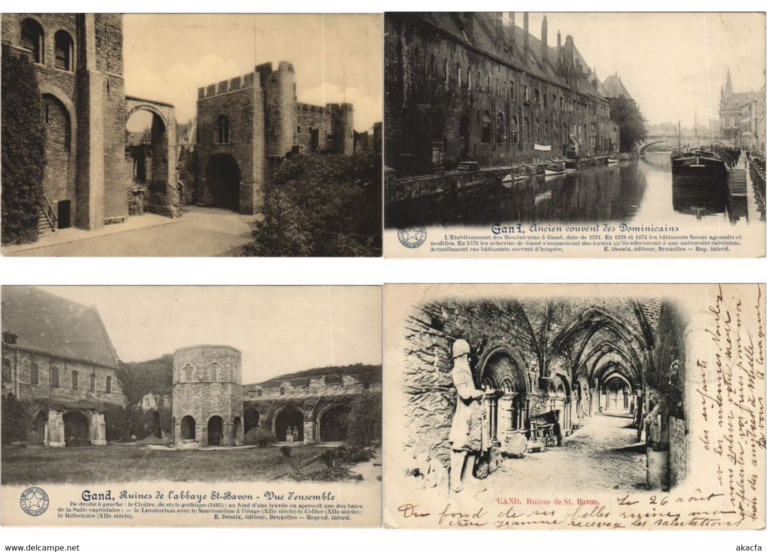 GAND GENT BELGIUM 400 Vintage Postcards Pre-1940 (L5240) - Collections & Lots