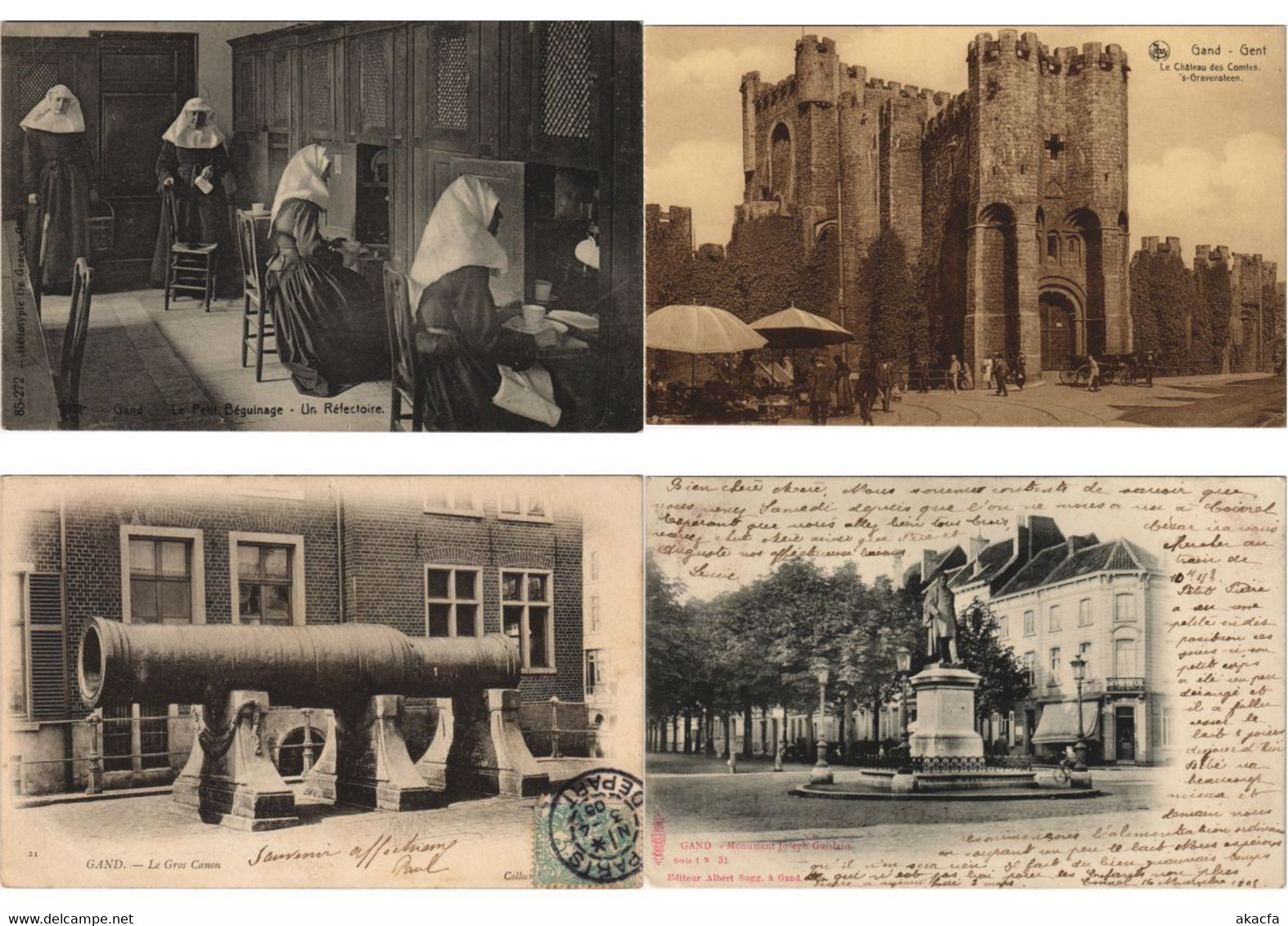 GAND GENT BELGIUM 400 Vintage Postcards pre-1940 (L5240)