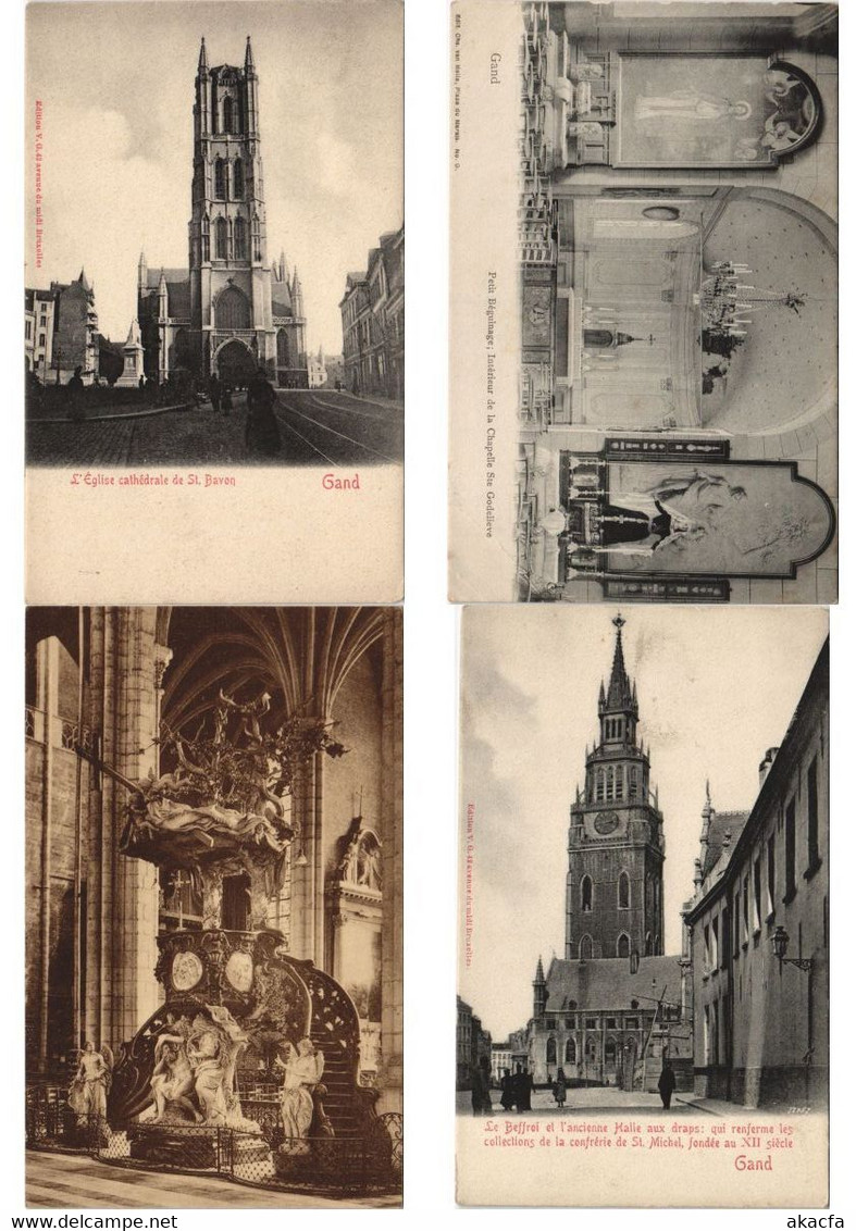 GAND GENT BELGIUM 400 Vintage Postcards pre-1940 (L5240)