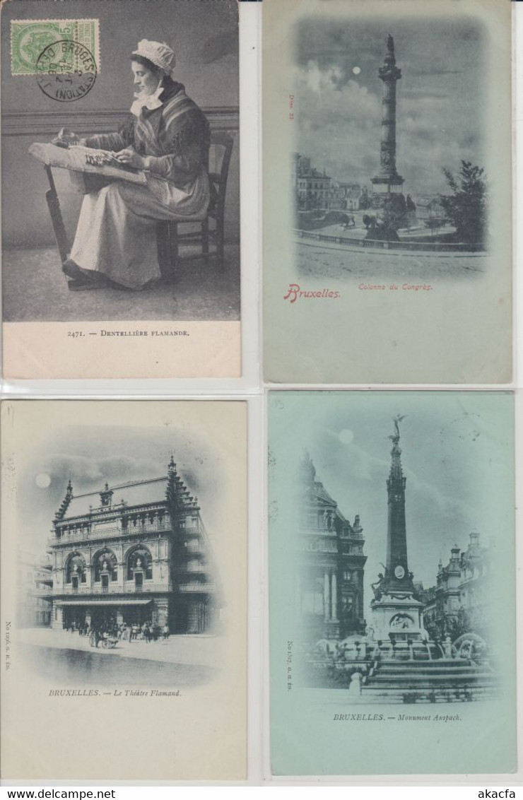 BELGIUM 300 Vintage Postcards Mostly Pre-1920 In Box (L5766) - Collezioni E Lotti