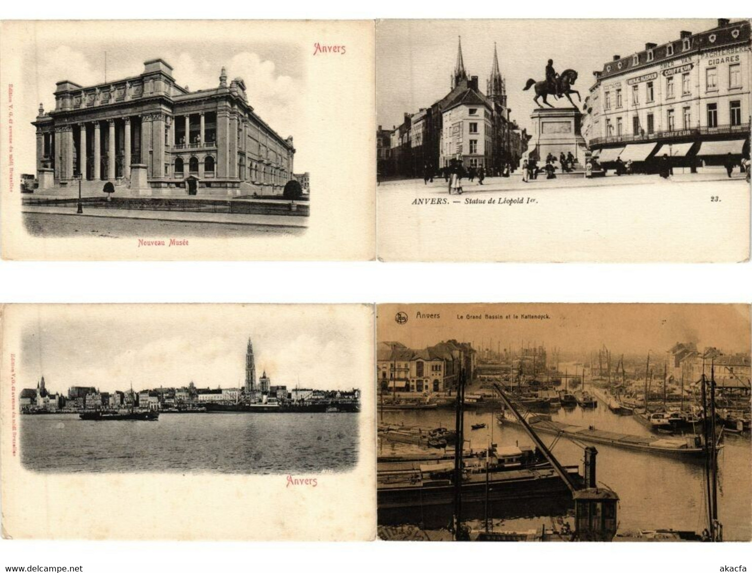 ANTWERP ANVERS ANTWERPEN BELGIUM 1000 Vintage Postcards Mostly Pre-1950 (L5569) - Collezioni E Lotti