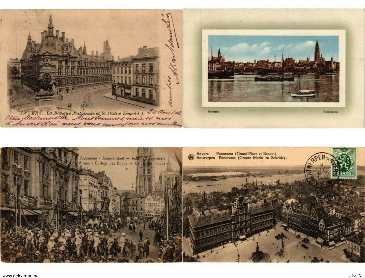 ANTWERP ANVERS ANTWERPEN BELGIUM 1000 Vintage Postcards Mostly Pre-1950 (L5569) - Collections & Lots