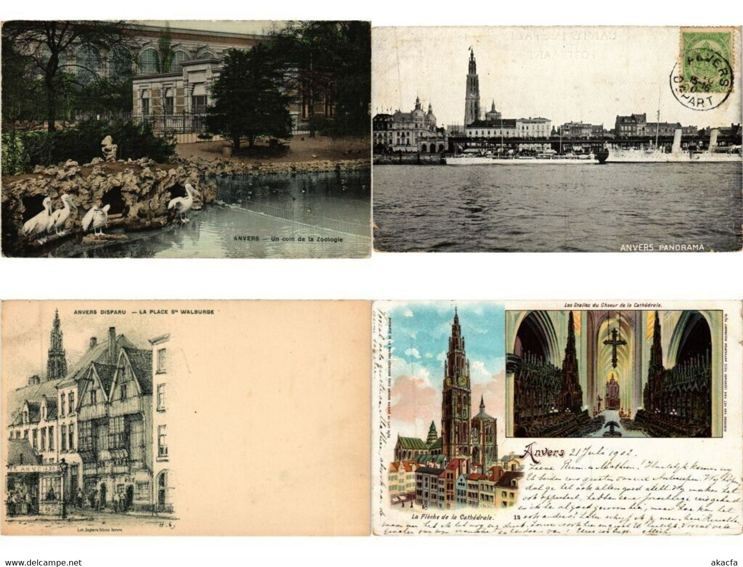 ANTWERP ANVERS ANTWERPEN BELGIUM 1000 Vintage Postcards Mostly Pre-1950 (L5569) - Verzamelingen & Kavels