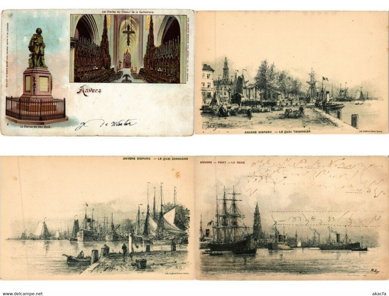 ANTWERP ANVERS ANTWERPEN BELGIUM 1000 Vintage Postcards Mostly Pre-1950 (L5569) - Colecciones Y Lotes