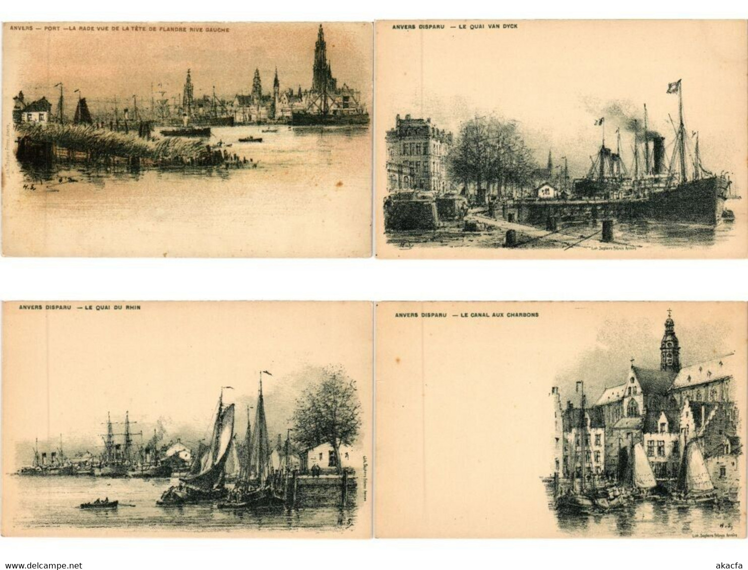 ANTWERP ANVERS ANTWERPEN BELGIUM 1000 Vintage Postcards Mostly pre-1950 (L5569)
