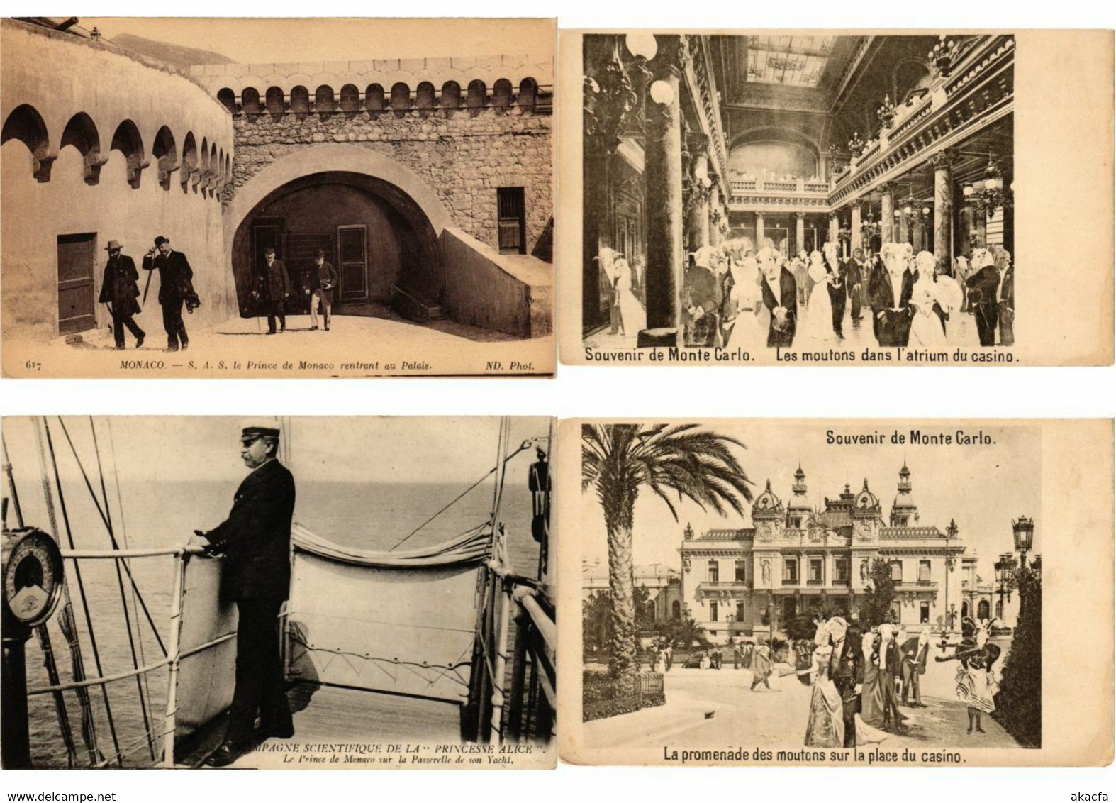 MONACO 1000 Vintage Postcards Mostly Pre-1950 With BETTER (L2766) - Collections & Lots