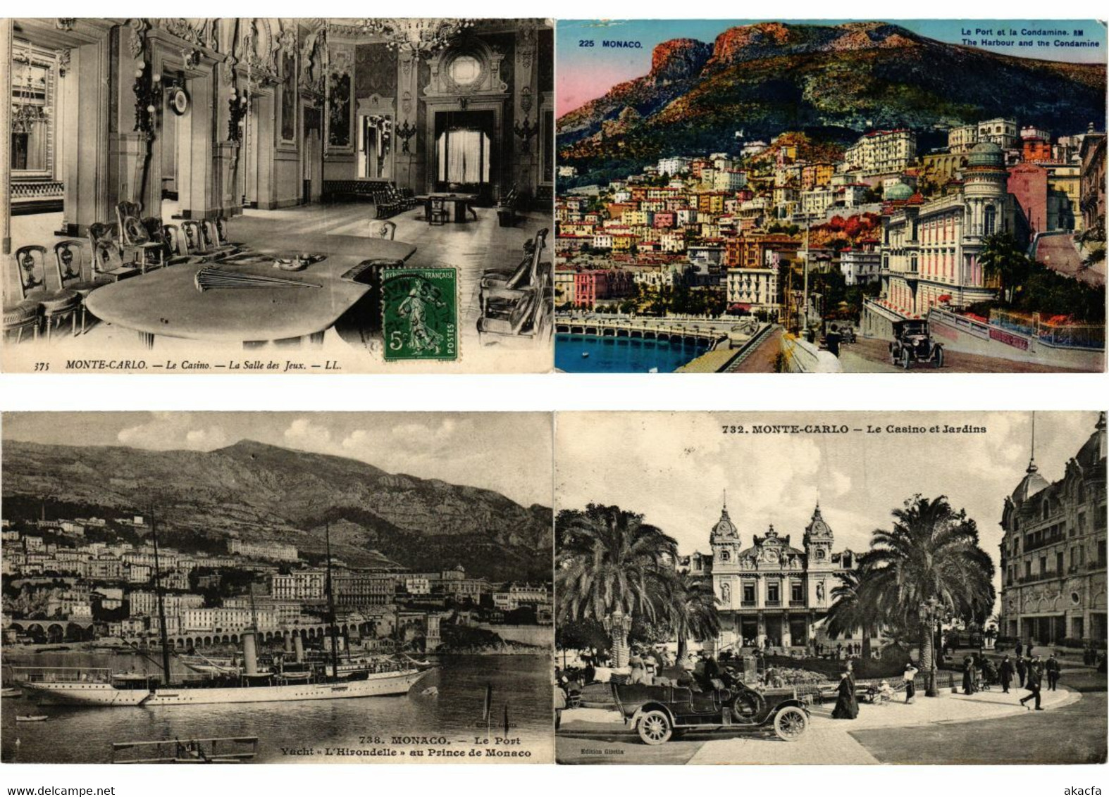 MONACO 1000 Vintage Postcards Mostly Pre-1950 with BETTER (L2766)